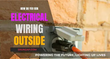 Running Electrical Wiring Outside: A Comprehensive Guide