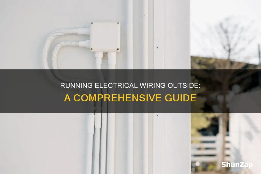 how do you run electrical wiring outside