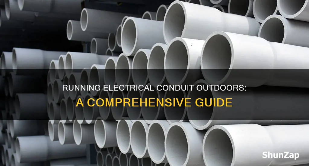 how do you run outdoor electrical conduit