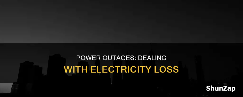 how do you say electricity is gone