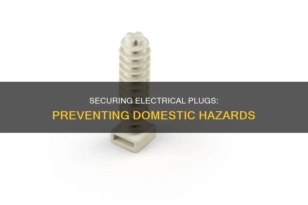 how do you secure an electrical plug