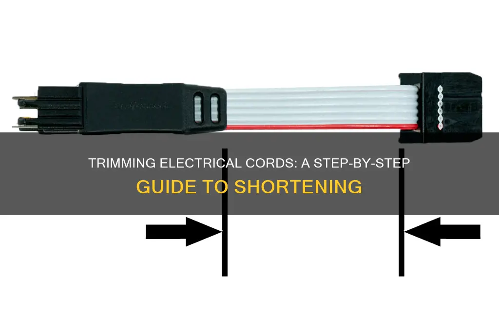 how do you shorten an electrical cord