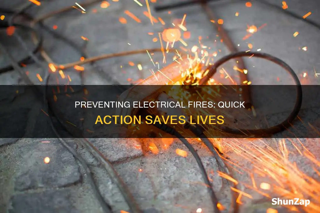 how do you stop an electrical fire