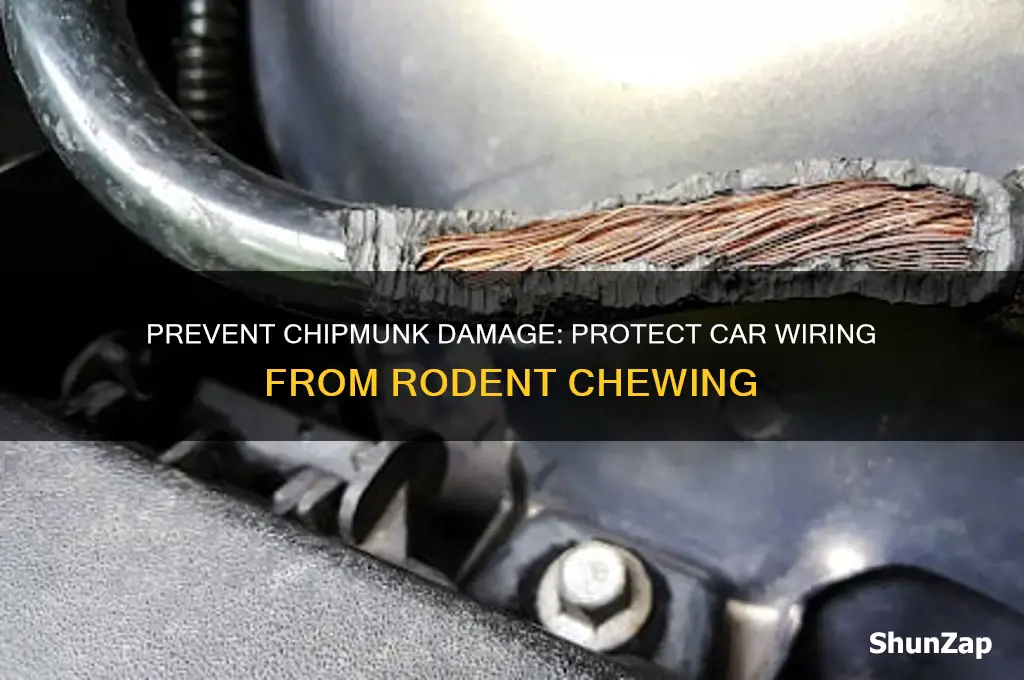 how do you stop chipmunks from eating car electrical wiring