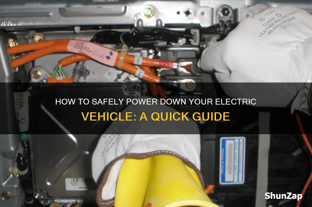 how do you turn off an electric car
