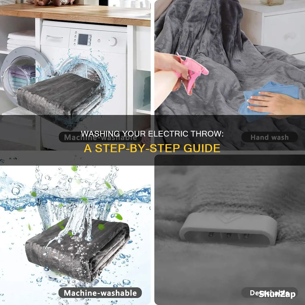 how do you wash an electric throw