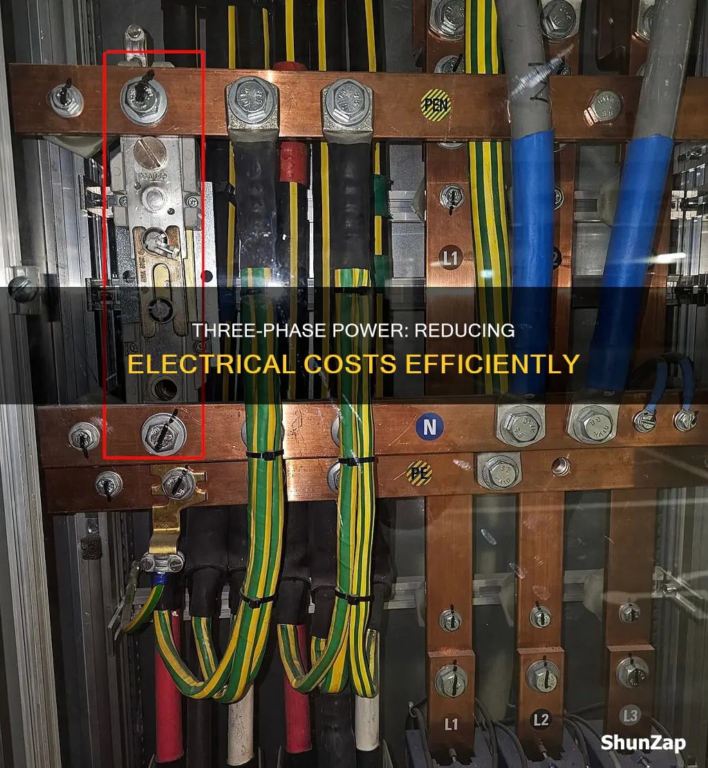 how does 3 phase reduce electrical costs