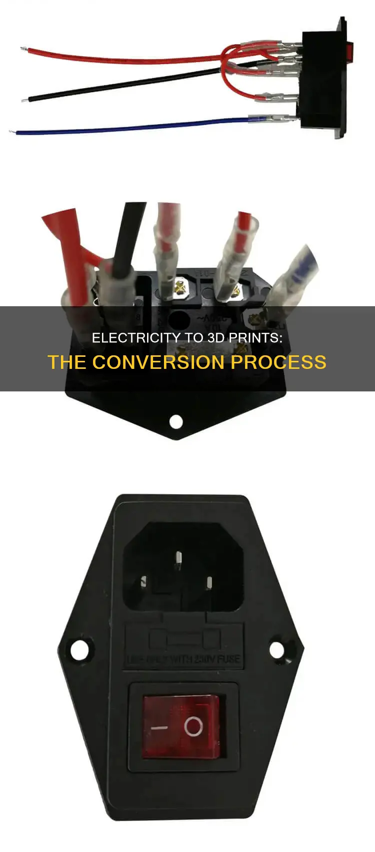 how does a 3d printer convert electricity