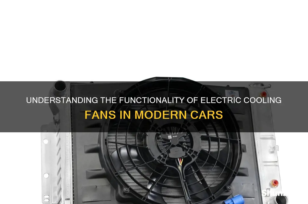 how does a car electric fan work
