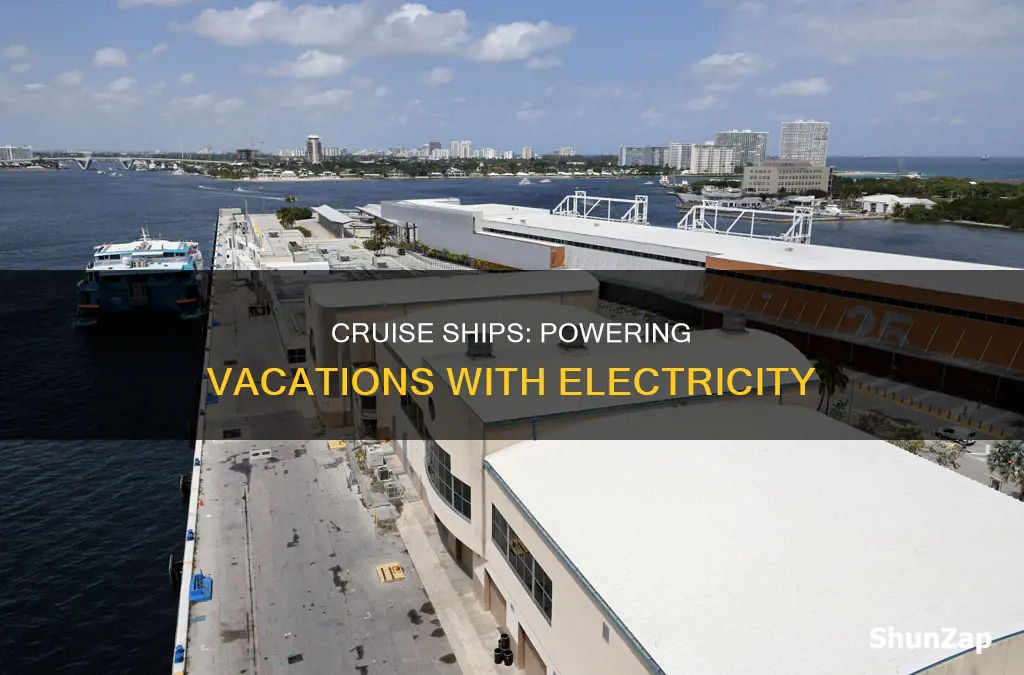 how does a cruise ship have electricity