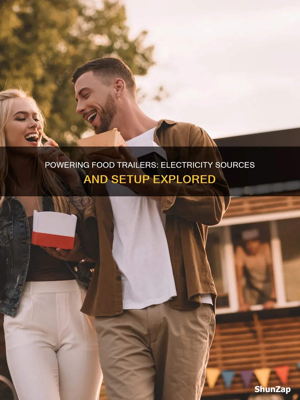 how does a food trailer receive electricity