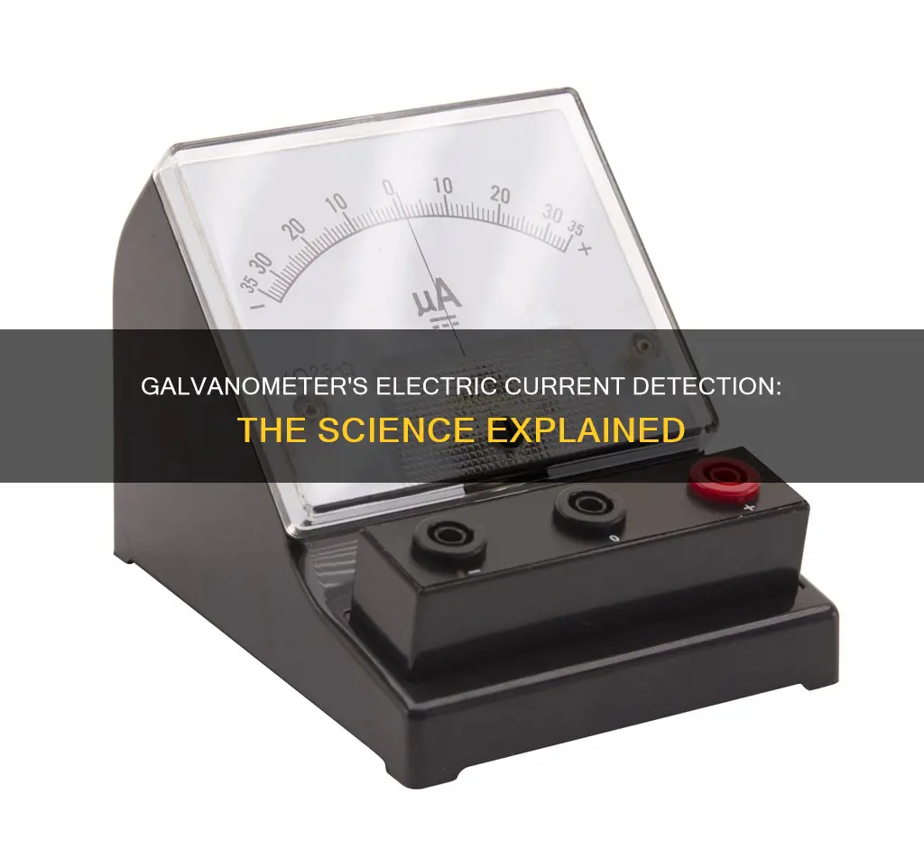 how does a galvanometer detect electric curreny