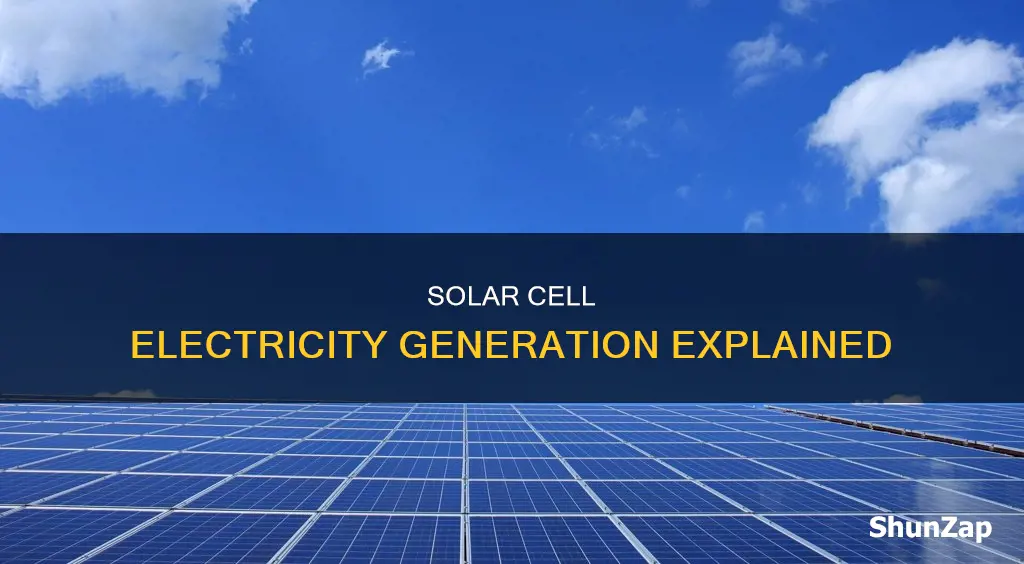 how does a solar cell create electricity