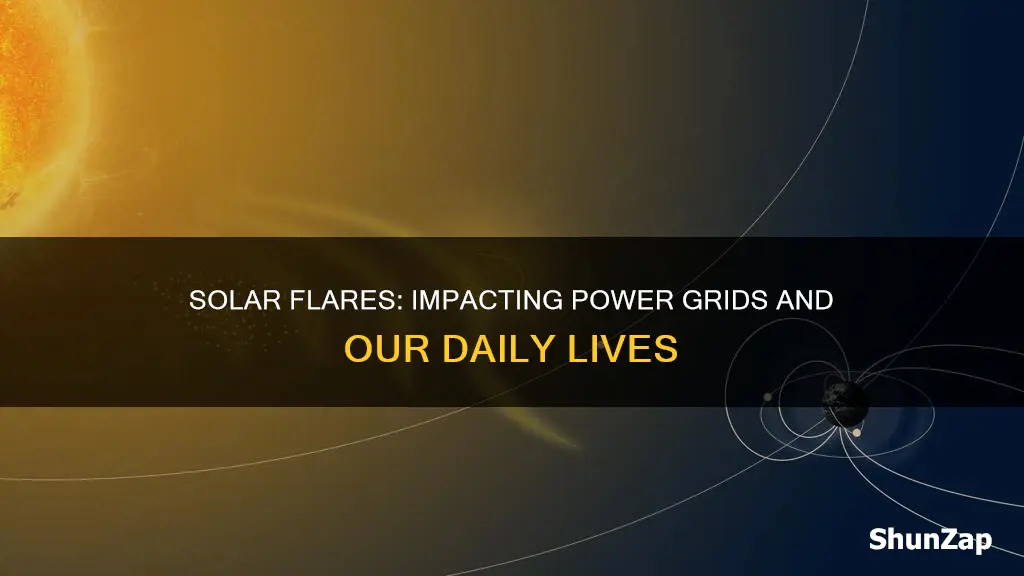 how does a solar flare affect electricity