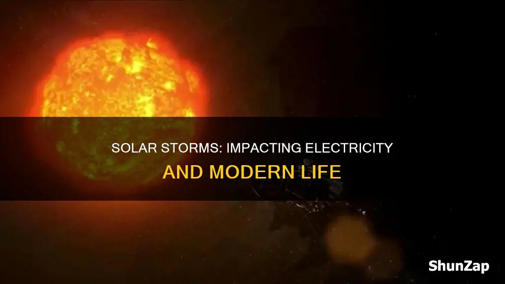 how does a solar storm affect electricity