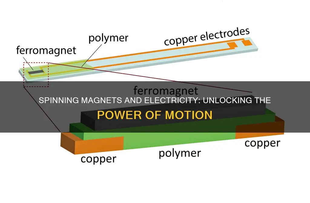 how does a spinning magnet create electricity