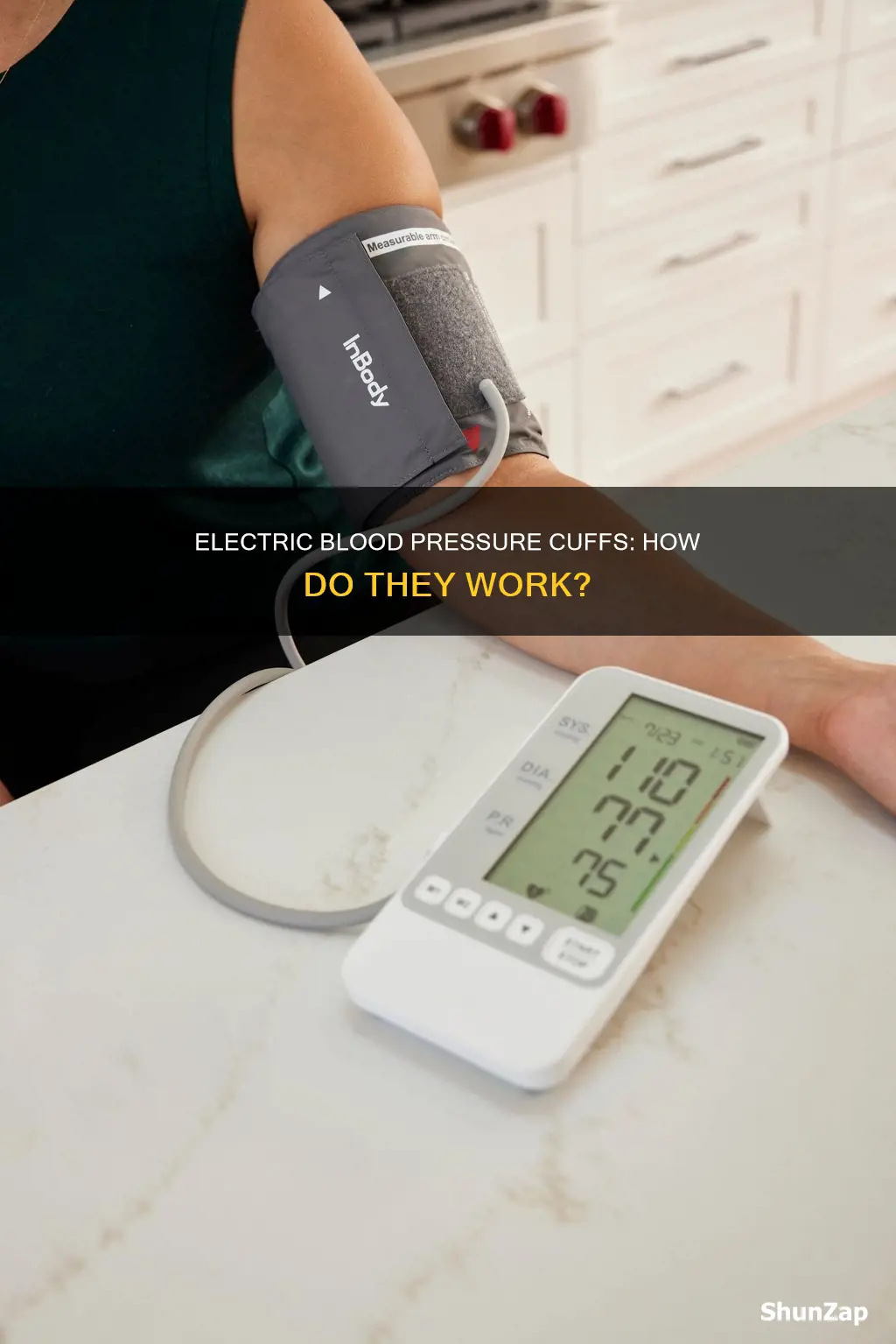 how does an electric blood pressure cuff