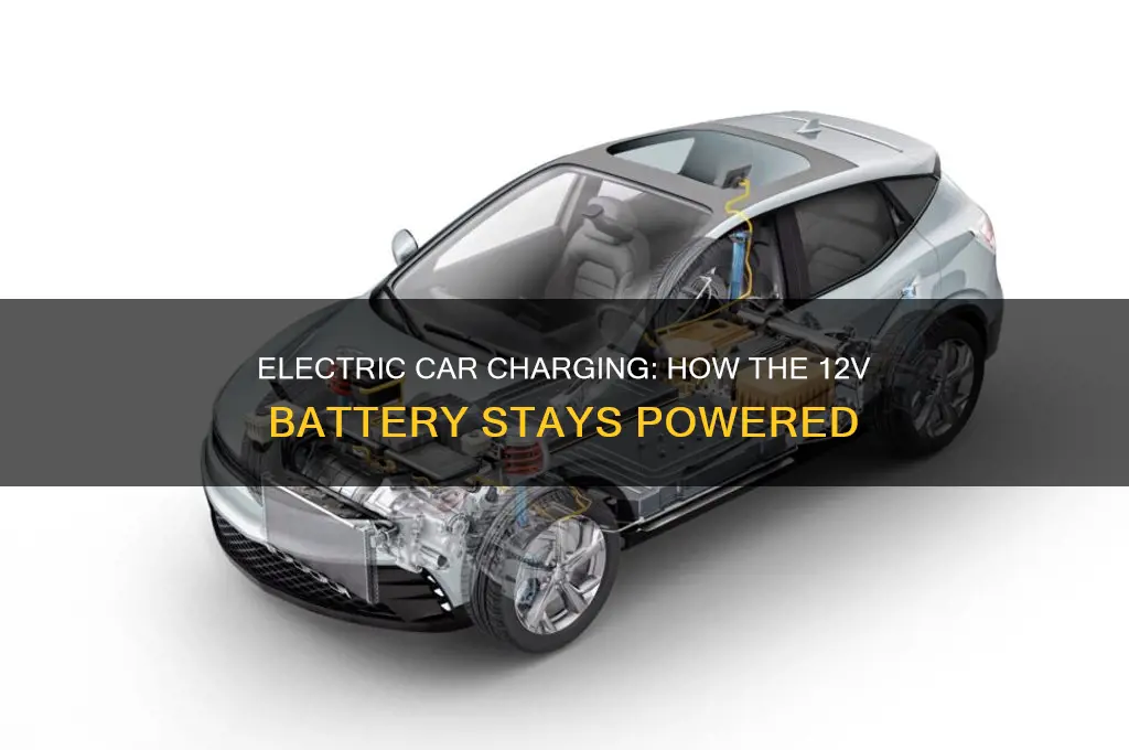 how does an electric car charge a 12v battery