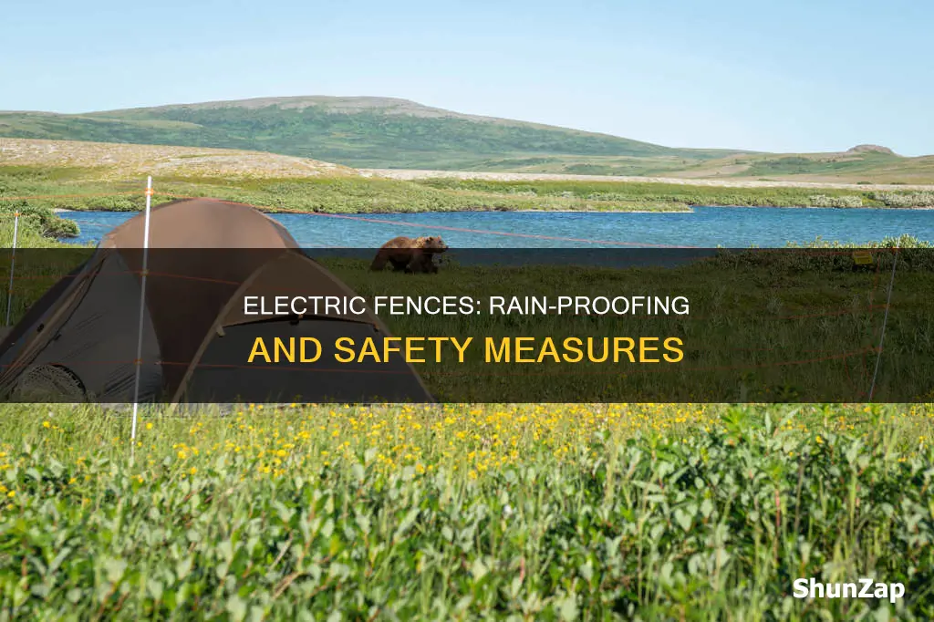 how does an electric fence survive rain