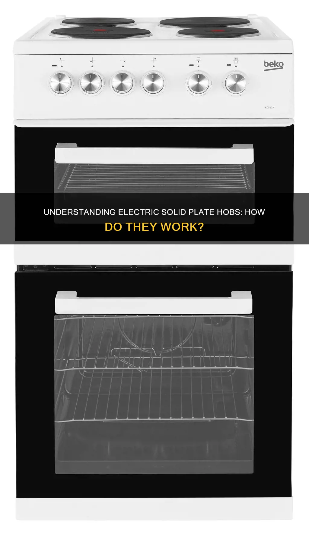 how does an electric solid plate hob