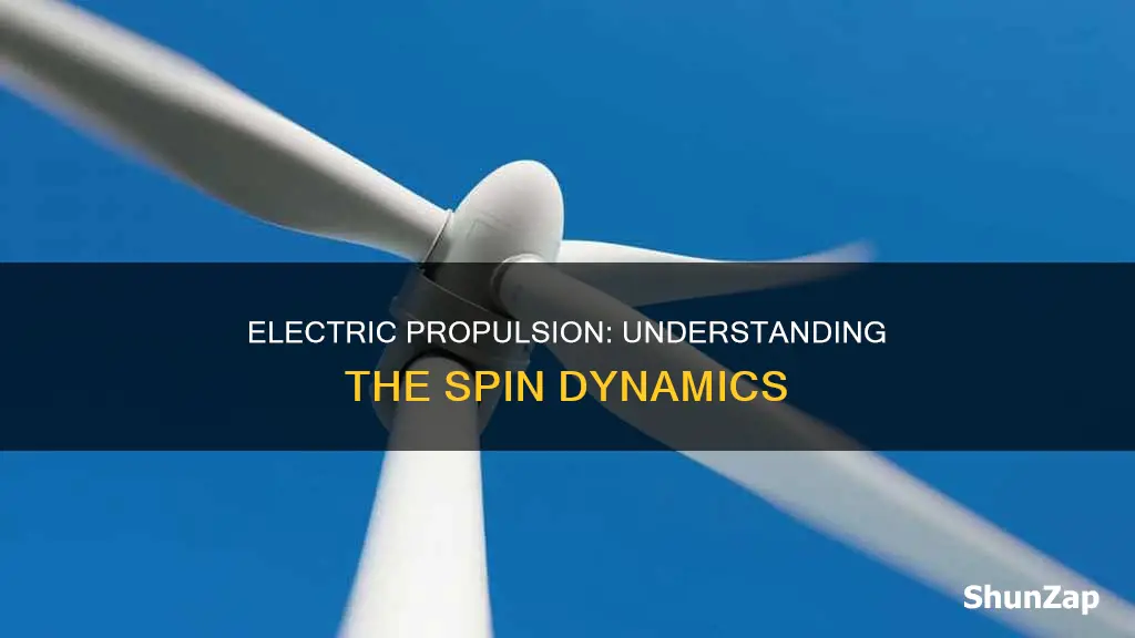 how does and electric propel ler spin