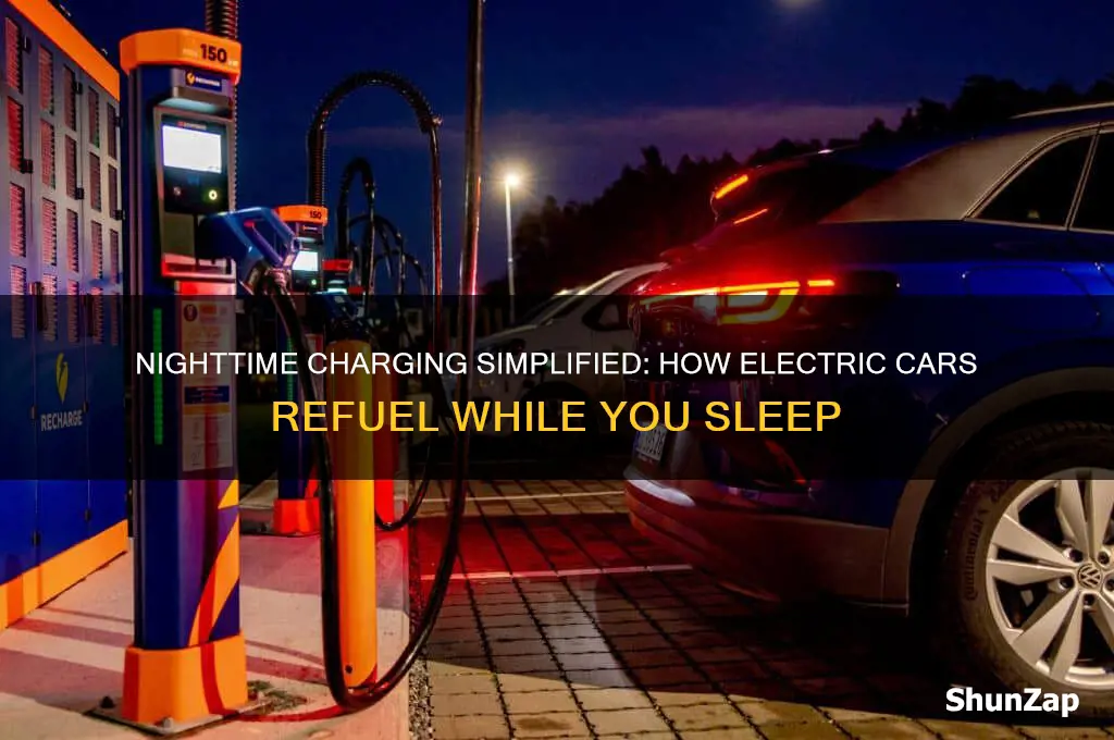 how does charging an electric car at night work