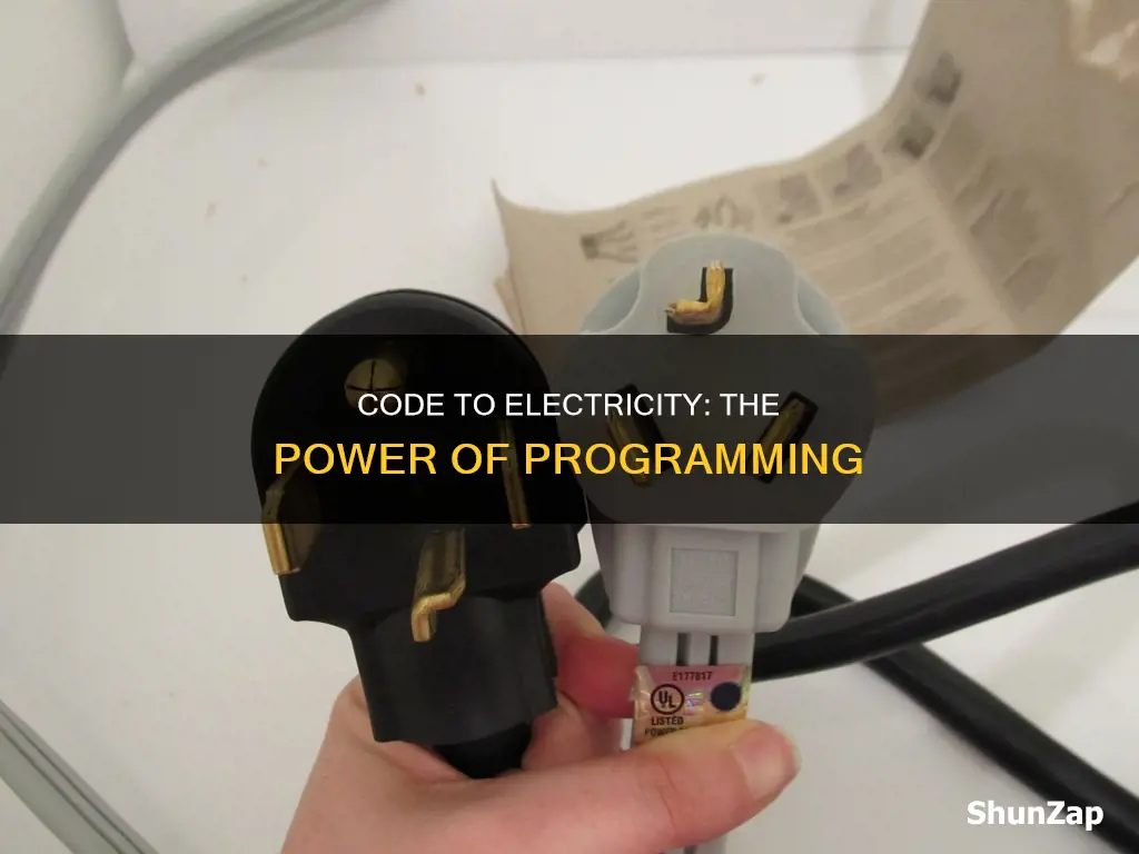 how does code turn in to electricity