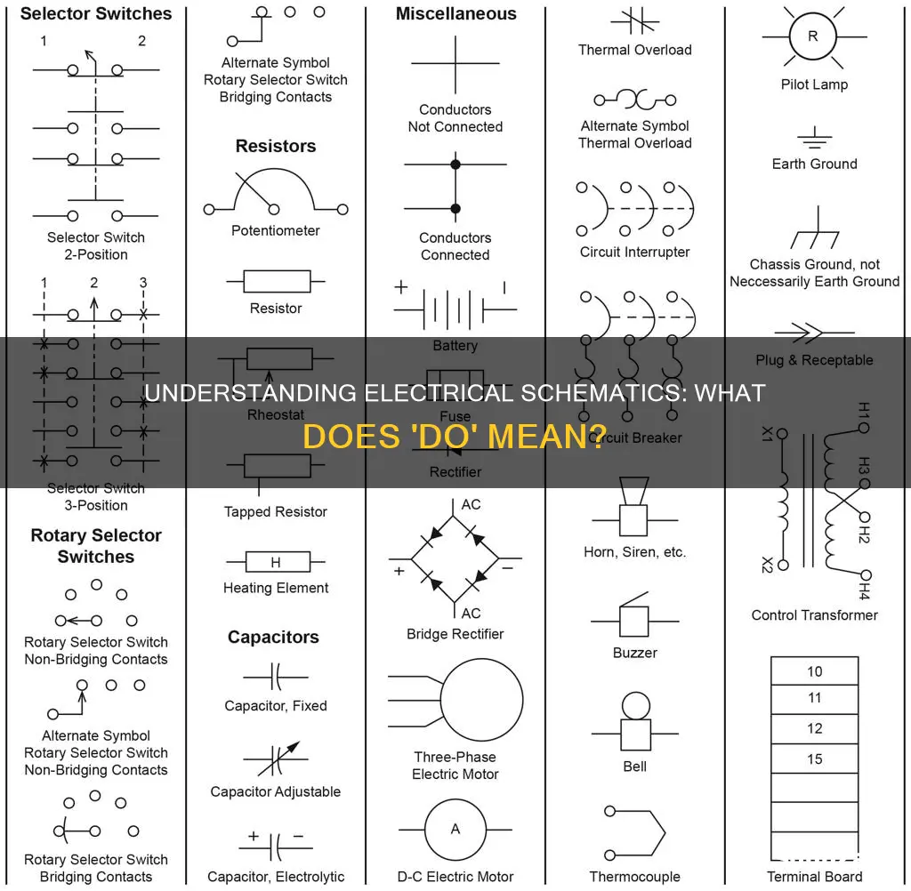 how does do mean on electrical schematics