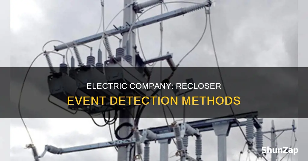 how does electric company check for recloser events