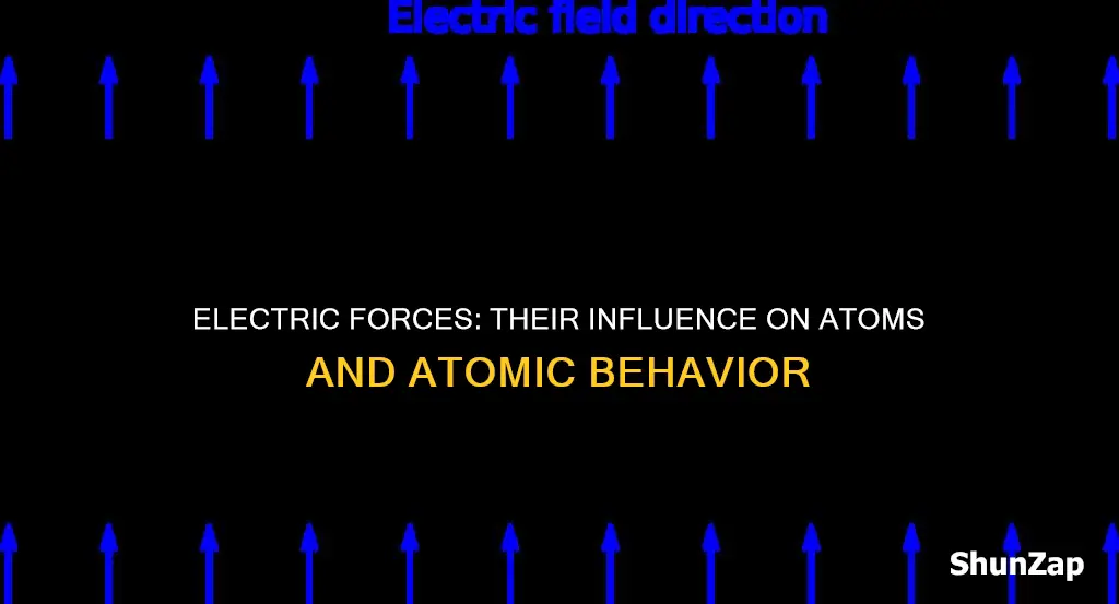 how does electric force affect an atom