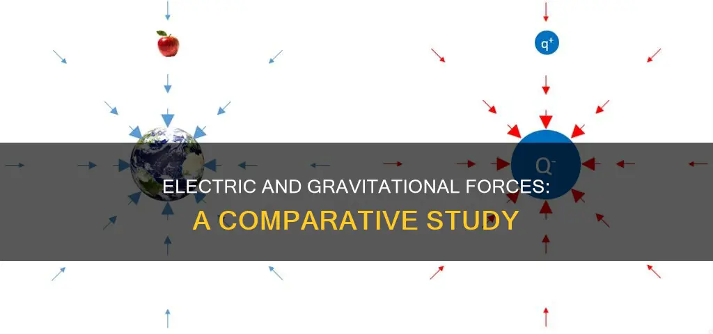 how does electric force compare to gravitational