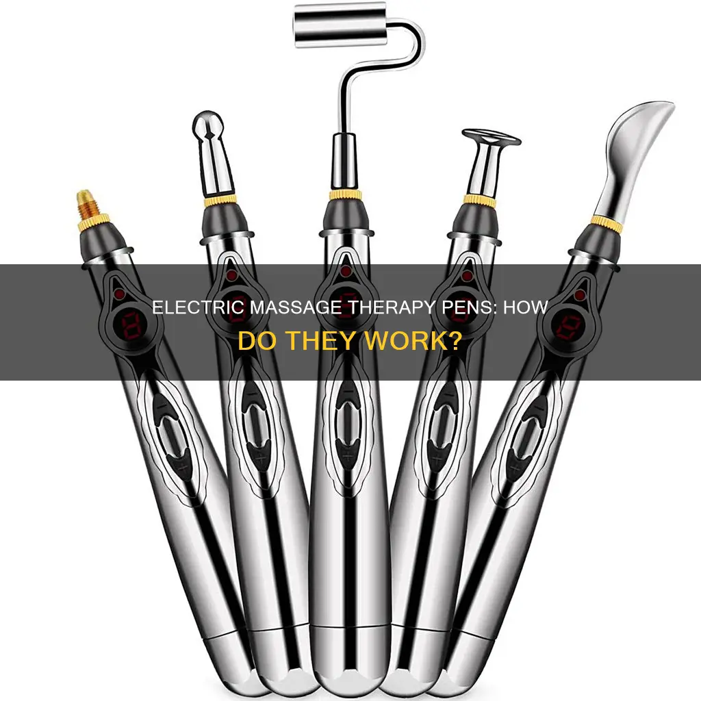 how does electric massage therapy pen wprk
