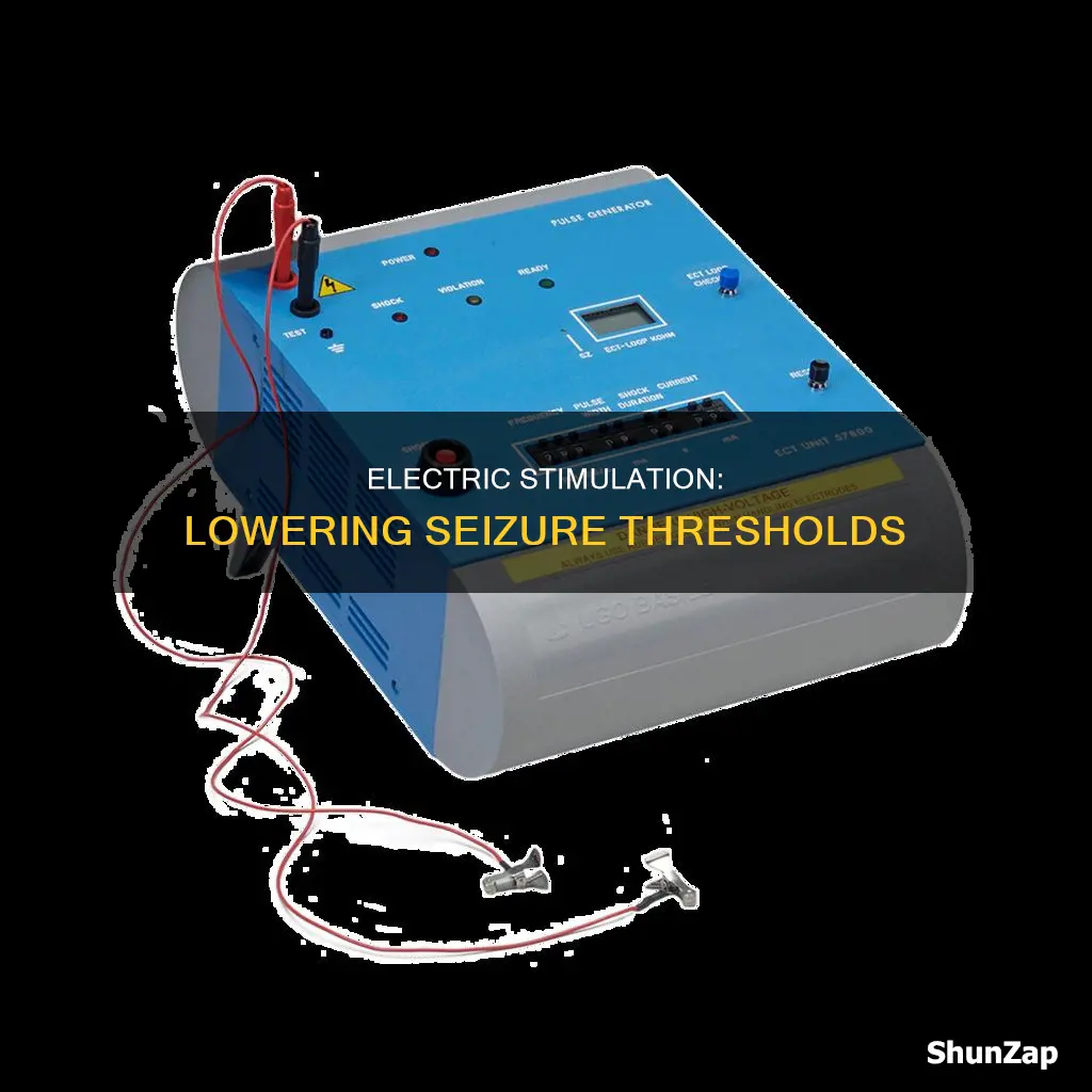 how does electric stimulation lower seizure threshold