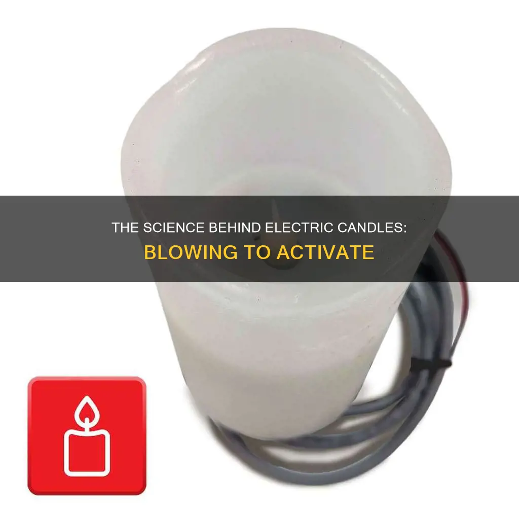 how does electrical candle know your blowing