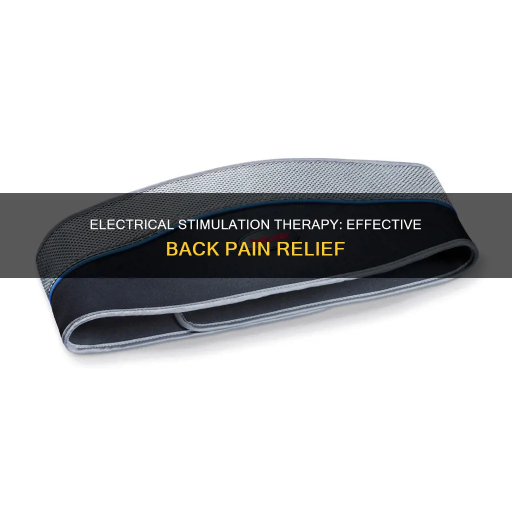 how does electrical stimulation help back pain
