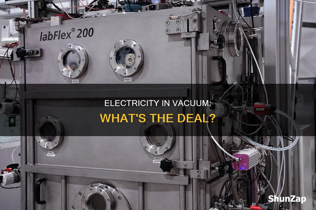how does electricity act in a vacuum
