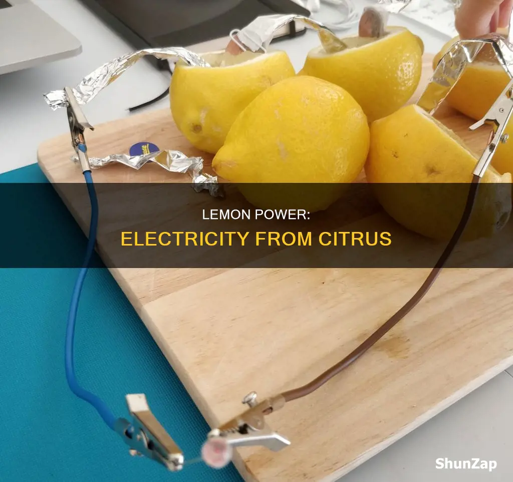 how does electricity come from a lemon