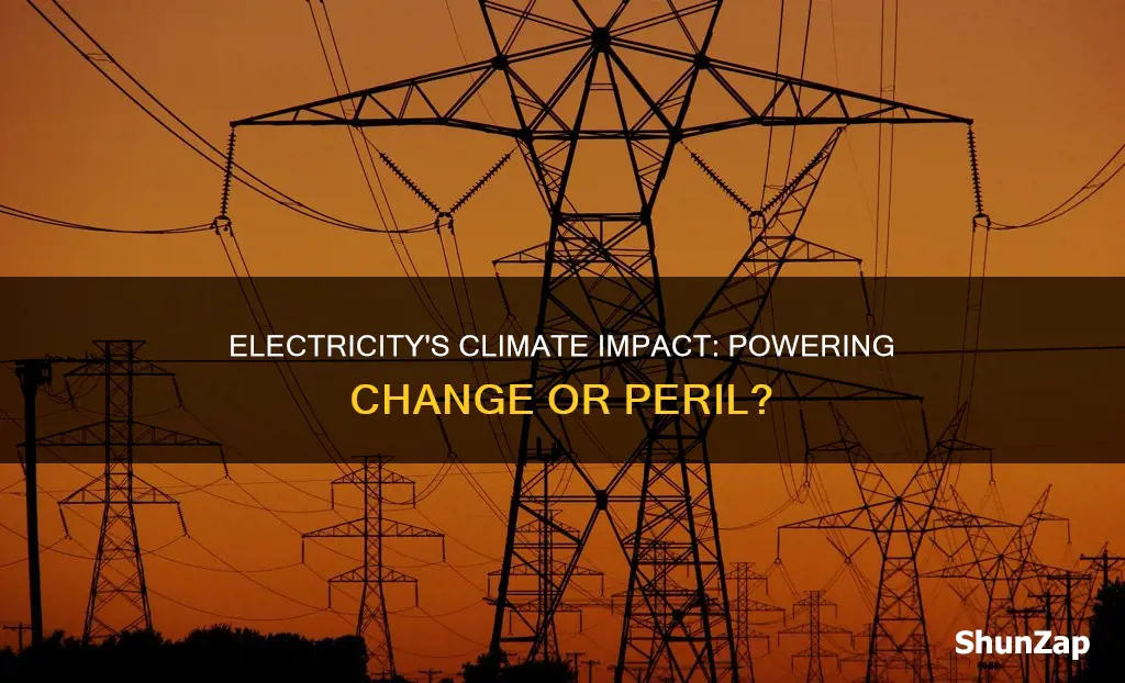 how does electricity contribute to climate change