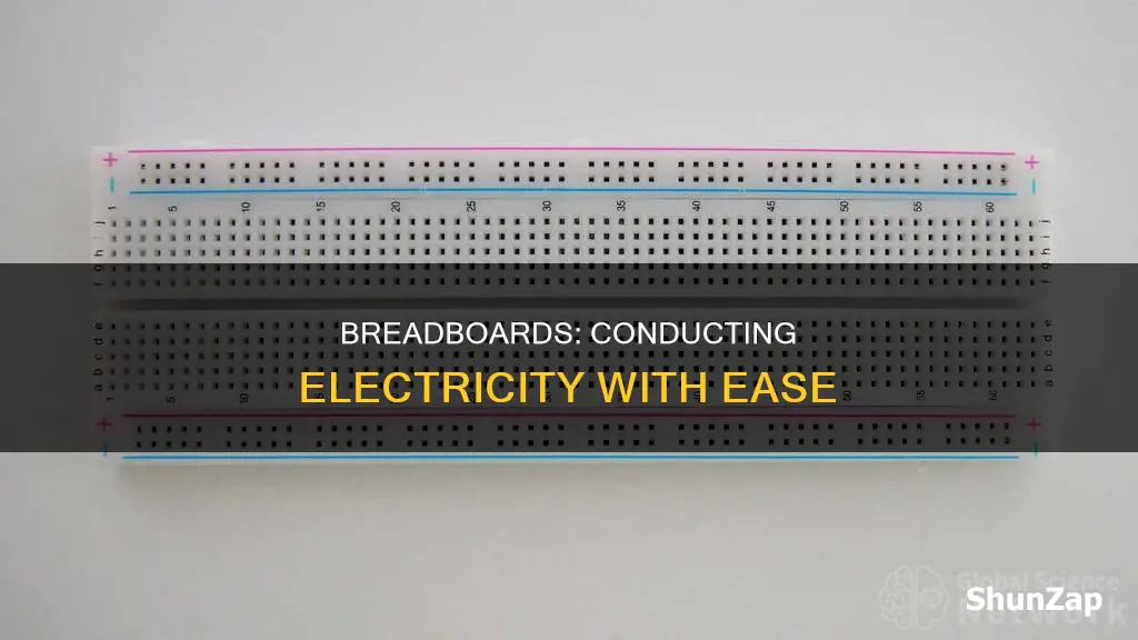 how does electricity flow through a breadboard