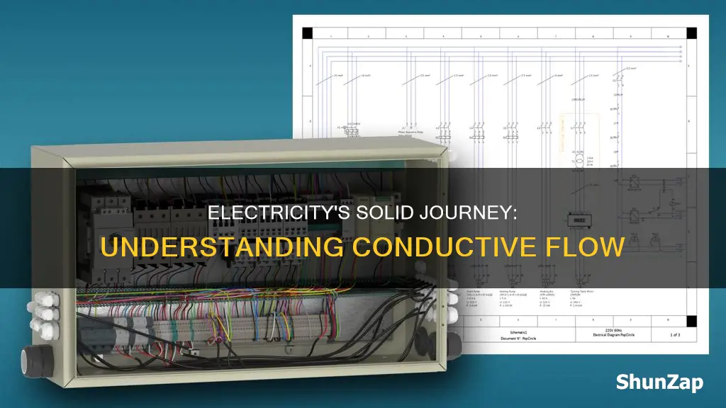 how does electricity flow through a solid