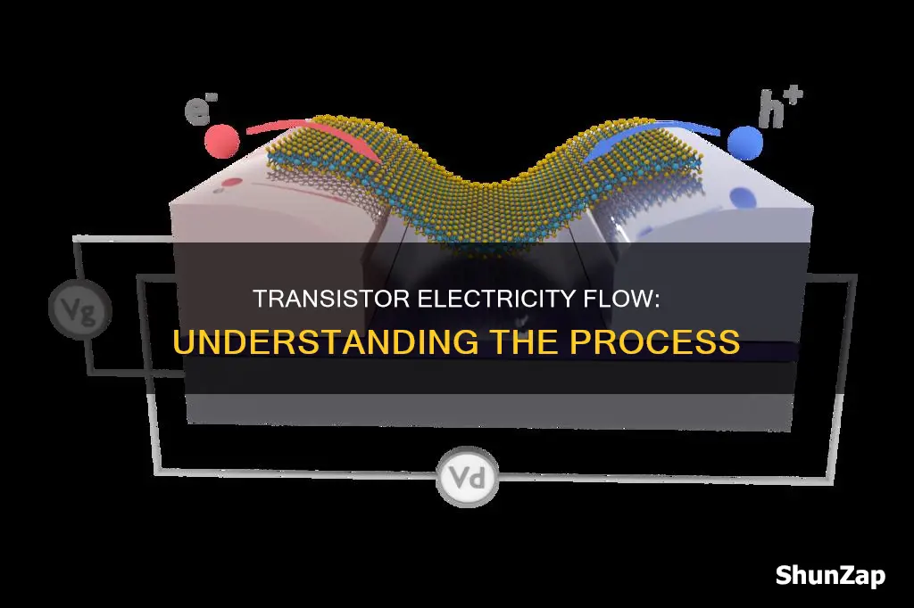 how does electricity flow through a transistor