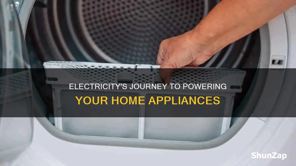 how does electricity flow to your appliances