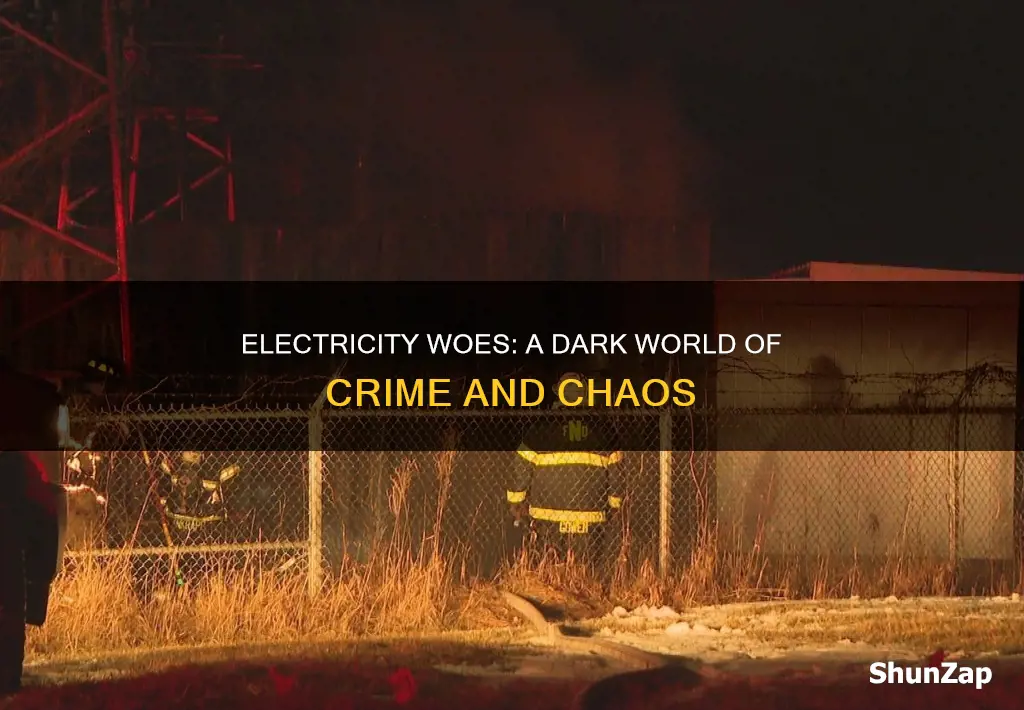 how does electricity problems contibute to crime