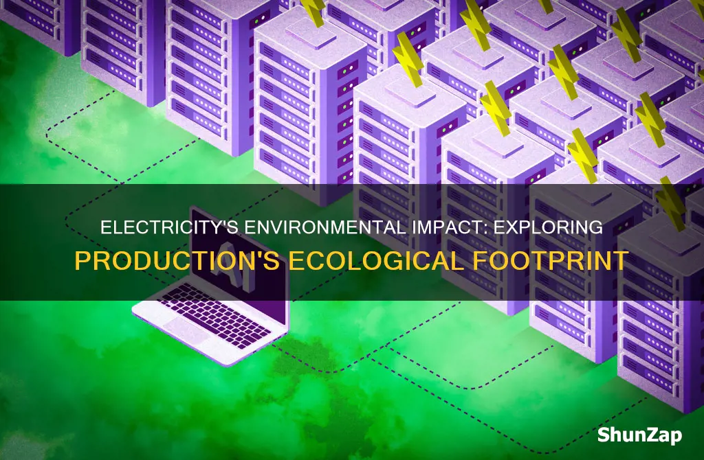 how does electricity production affect the environment