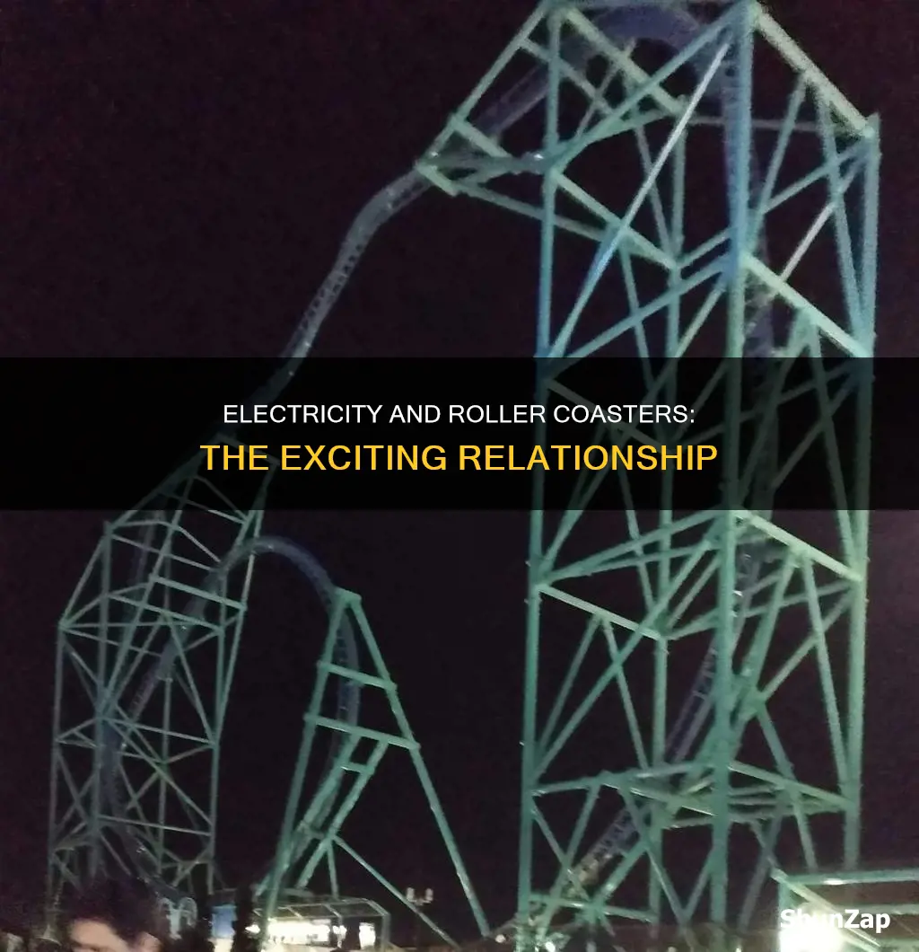 how does electricity relate to roller coasters