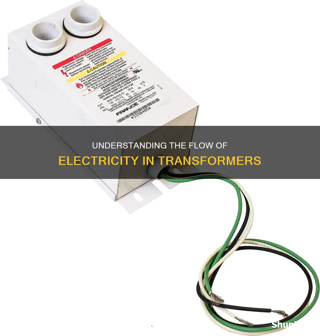 how does electricity return on a transformer