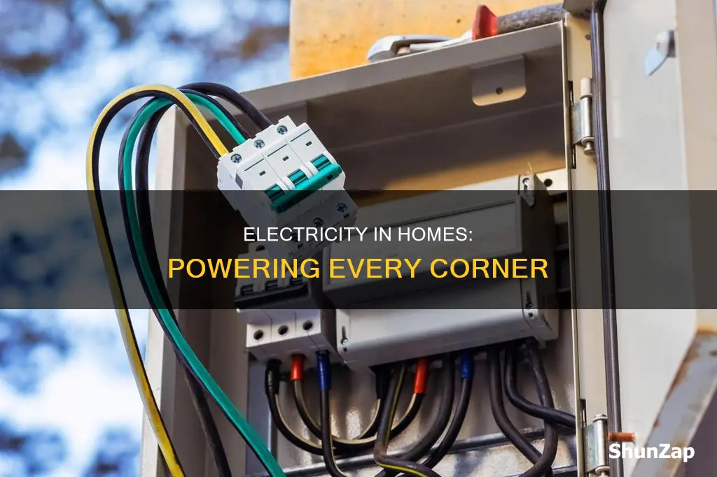 how does electricity run through a house