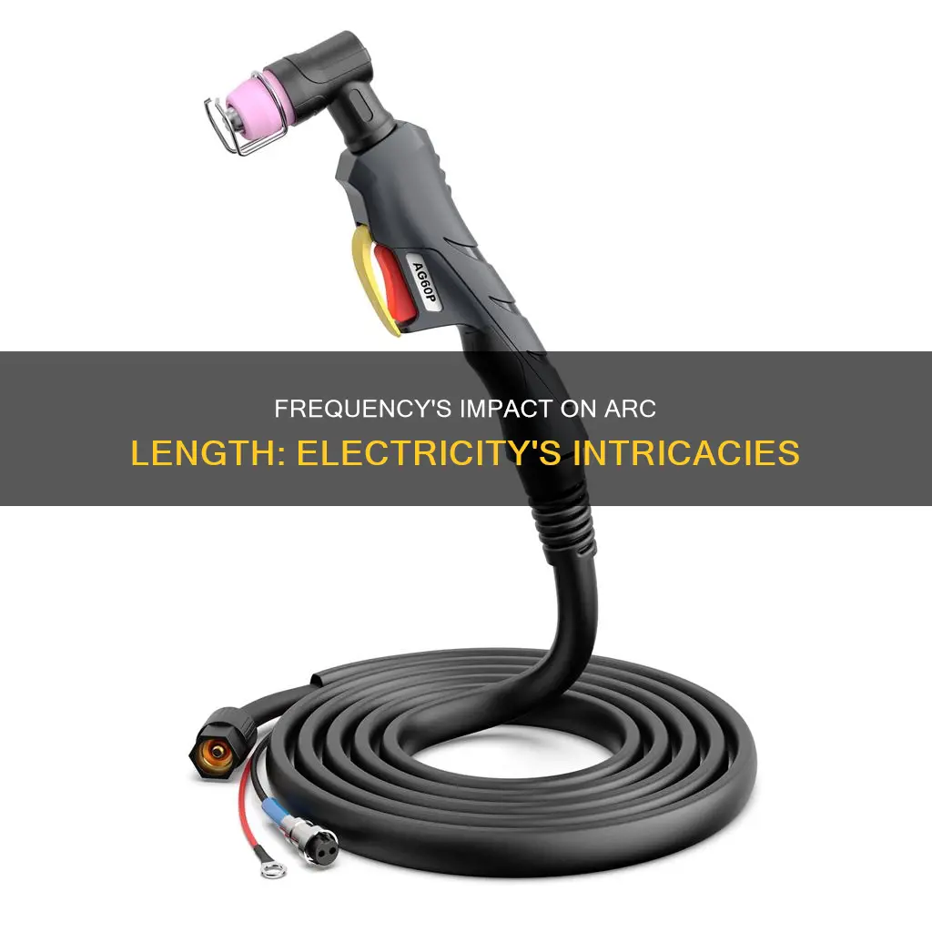 how does frequency affect arc length electricity