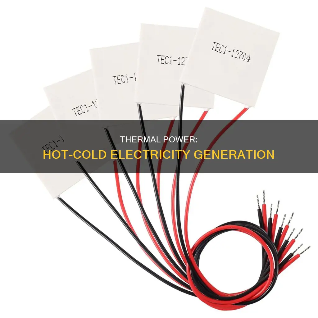 how does hot and cold create electricity