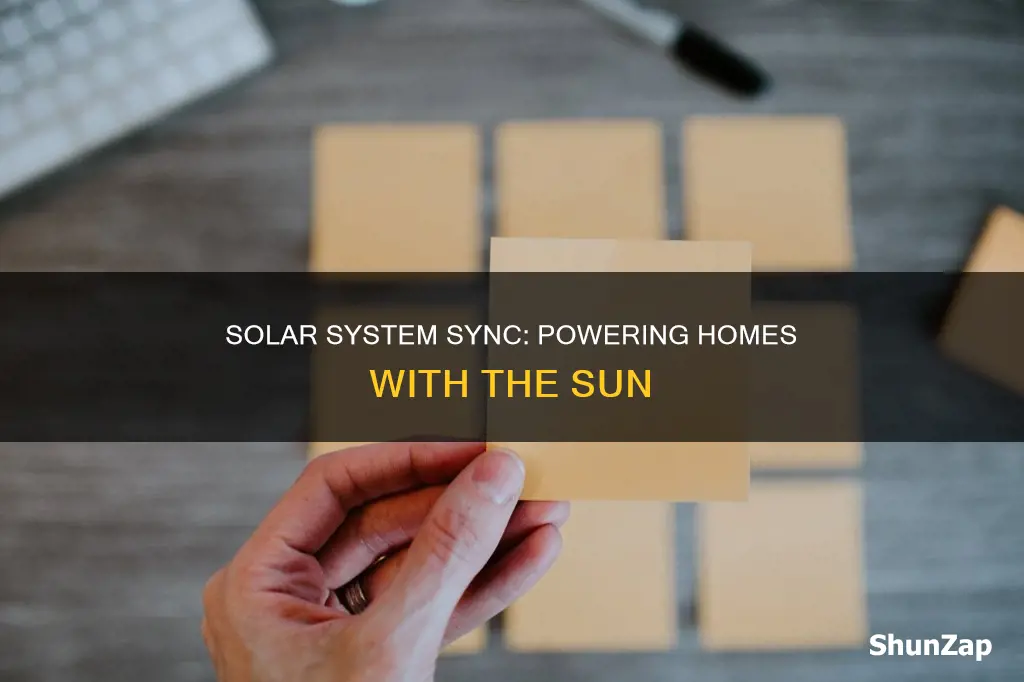how does my solar system synchronize electricity